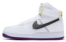 Nike Air Force 1 High 经典休闲 高帮 板鞋 男款 白紫 / Кроссовки Nike Air Force 1 High CI1117-100