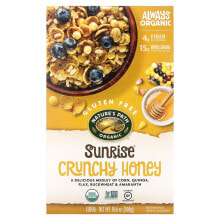 Готовые завтраки, мюсли, гранола Натурес Пат, Органические хлопья Sunrise Crunchy Honey, 300 г (10,6 унций)