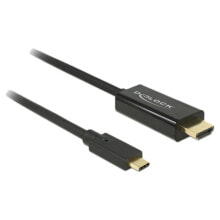 DELOCK USB C To HDMI M/M Video 4K cable 1 m 60Hz