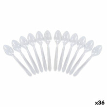 Reusable spoon set Algon Transparent 36 Units
