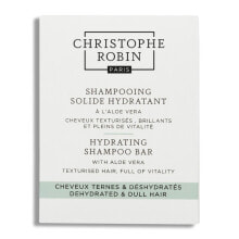 Шампуни для волос Christophe Robin Hydrating Shampoo Bar With Aloe Vera Увлажняющий кусковой шампунь с алоэ вера для тусклых волос  100 г