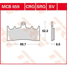 TRW Hyper-Carbon Racing Kawasaki ZRX 1100 00 Front Brake Pads