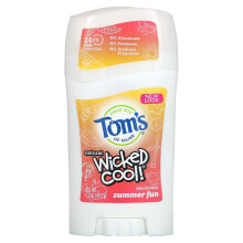 Дезодоранты Томс оф Мэйн, Wicked Cool, натуральный дезодорант, летние развлечения, 45,3 г (1,6 унции)