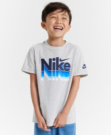 Nike little Boys Retro Fader Crew Neck T-shirt