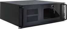 Комплектующие для телекоммуникационных шкафов и стоек inter-Tech IPC 4U-4088-S Cтойка Черный 88887178