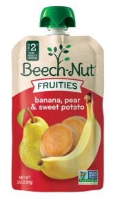 Детское пюре Детское пюре Beech-Nut от 6 месяцев, из настоящих фруктов и овощей