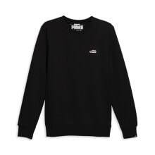 Puma New Suede Crew Neck Sweatshirt Mens Black 53048901 купить онлайн