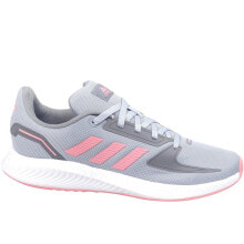 Детские демисезонные кроссовки и кеды для девочек Женские серые кроссовки Adidas Runfalcon 20 K