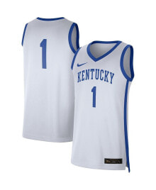 Nike men's #1 White, Royal Kentucky Wildcats Replica Jersey