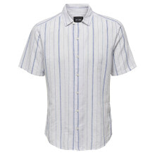 ONLY & SONS Caiden Stripe Resort Short Sleeve Shirt