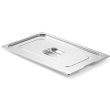 Посуда и емкости для хранения продуктов The lid for the GN container Profi Line with a cutout for the handles GN1 / 2 265x325mm, stainless steel - Hendi 804223