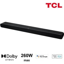 Домашний кинотеатр TCL TS8211  Dolby Atmos 2.1 Soundbar mit integrierten Subwoofern  260 W  HDMI  Chromecast integriert  Alexa-kompatibel