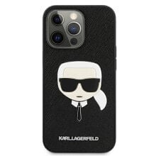 KARL LAGERFELD Klhcp13Lsakhbk iPhone 13 Pro13 6.1 Saffiano Ikonik Karl`S Head phone case