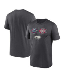 Nike men's Charcoal Chicago Cubs vs. Cincinnati Reds 2022 Field of Dreams Destination Matchup T-shirt
