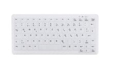 Клавиатуры cHERRY AK-C4110 клавиатура Беспроводной RF AZERTY Французский Белый AK-C4110F-FU1-W/FR
