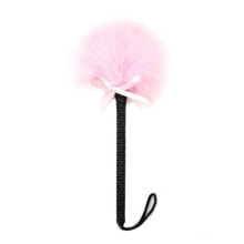 Плетки и стеки для БДСМ feather Tickler with Bow 25 cm Pink