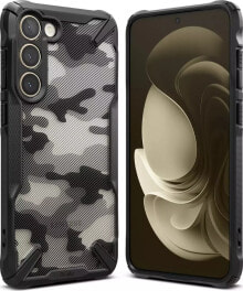 Ringke Etui Ringke Fusion-X Design Samsung Galaxy S23+ Plus Camo (Moro) Black