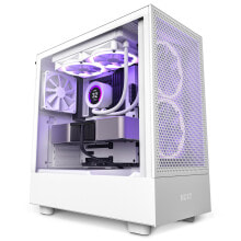 Computer cases for gaming PCs h5 Flow All White MidiTower Glasfenster CM-H51FW-01 retail