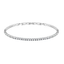Женские ювелирные браслеты Modern silver bracelet with crystals Alfa SATN01