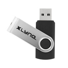 xlyne 177534-2 USB флеш накопитель 128 GB USB тип-A 3.0 Черный, Серебристый
