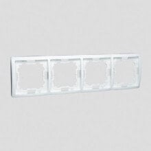 Умные розетки, выключатели и рамки Kontakt-Simon Basic quadruple frame, white - BMR4 / 11