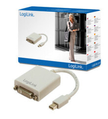 LogiLink Mini DisplayPort / DVI Adapter Mini DisplayPort M DVI-I FM Серый CV0037