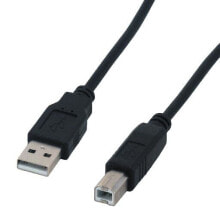 MCL USB 2.0 A/B 2m - 2 m - USB A - USB B - USB 2.0 - Male/Male - Black
