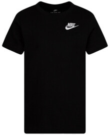 Nike big Boys Sportswear Embroidered Futura Short Sleeve T-shirt