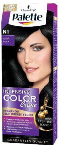 Краска для волос Schwarzkopf Palette Intensive Cream Color N1 Перманентная крем-краска для волос, оттенок черный