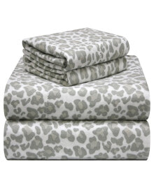 Pointehaven whimsical Printed Flannel Sheet Set, Twin XL