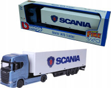 Купить игрушечный транспорт Bburago: Bburago BBU 1:43 StreetFire Haulers Trailer Scania 31468S