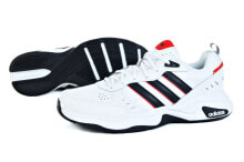 Мужские кроссовки Мужские кроссовки повседневные белые кожаные низкие демисезонные на высокой подошве adidas  EG2655