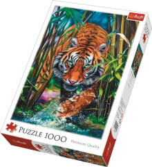 Детские развивающие пазлы trefl Puzzle 1000 Drapieżny tygrys