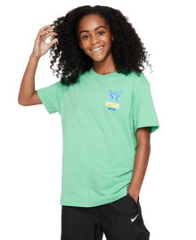 Nike big Girls Sportswear Printed Crewneck T-Shirt