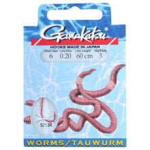Грузила, крючки, джиг-головки для рыбалки gAMAKATSU Booklet Worm 5213R Tied Hook 0.200 mm