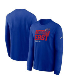 Nike men's Royal Buffalo Bills 2022 AFC East Division Champions Locker Room Trophy Collection Long Sleeve T-shirt