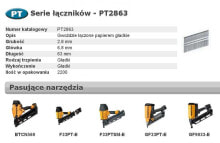 BOSTITCH Nails PT 33` 2.8 x 63 mm 2200 pcs.
