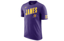 Nike NBA 洛杉矶湖人队 詹姆斯运动短袖T恤 男款 紫色 / Футболка Nike NBA AH0078-551