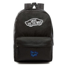 Женский спортивный рюкзак черный с логотипом и карманом VANS Realm Backpack szkolny Custom Best - VN0A3UI6BLK