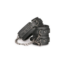 Набор для БДСМ EasyToys Ligature Set Collar with Anklecuff Black