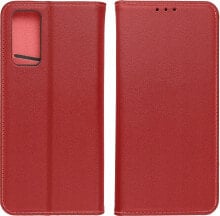 OEM Kabura SMART PRO Book skórzana do IPHONE 16 Plus bordowy