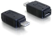 Adapter USB micro-A+B female to USB micro A-male - USB micro A - USB micro-A+B - Black