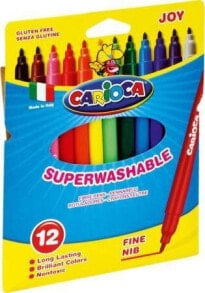 Фломастеры для рисования для детей carioca Pisaki Joy 12 colors