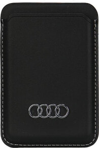 Купить аксессуары для умных часов и браслетов Audi: Audi Audi Synthetic Leather Wallet Card Slot czarny/black MagSafe AU-MSCH-Q3/D1-BK