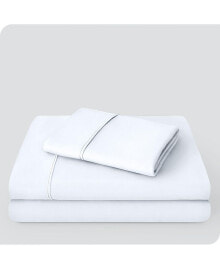 Bare Home ultra-Soft Double Brushed Dual-Pocket Sheet Set Twin