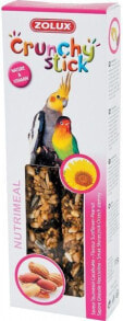 Корма и витамины для птиц Zolux Crunchy Stick large parrots sunflower / peanut 115 g