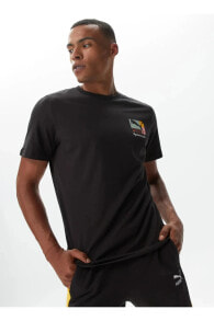 Desenli Siyah Erkek T-Shirt 67996501-CLASSICS BRND LOVE AOP Tee