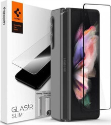 Защитные пленки и стекла для смартфонов spigen Szkło hartowane Spigen GLAS.tR Slim + Folia Hinge Film Samsung Galaxy Z Fold 3 Black