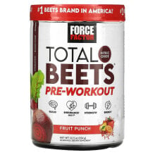 Предтренировочные комплексы force Factor, Total Beets, Pre-Workout, Fruit Punch, 12.5 oz (354 g)