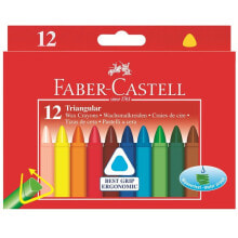 Цветные карандаши для рисования для детей Faber-Castell 120010 восковой мелок/карандаш 12 шт
